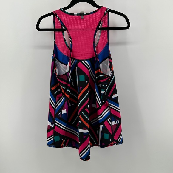 Fila Sport Racerback Tank Top Mesh Colorful L Activewear Sporty Athletic Retro - Picture 7 of 9